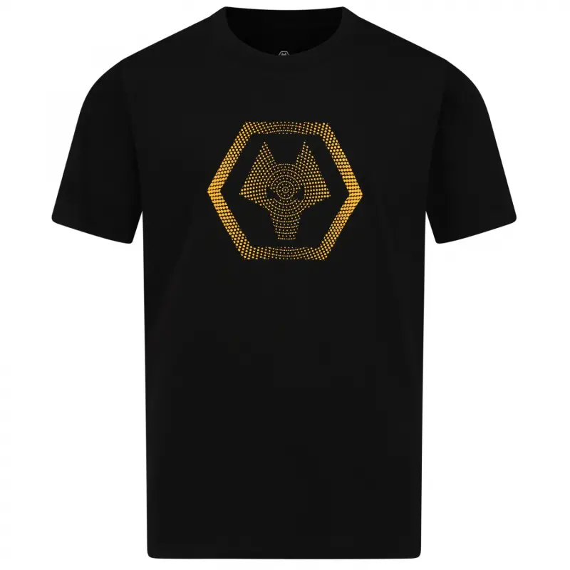Wolves Fanshop | Gradient Logo T-Shirt – Black – Junior Wolves Merchandise Collection